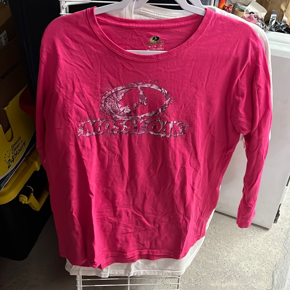 Pink long sleeve mossy oak